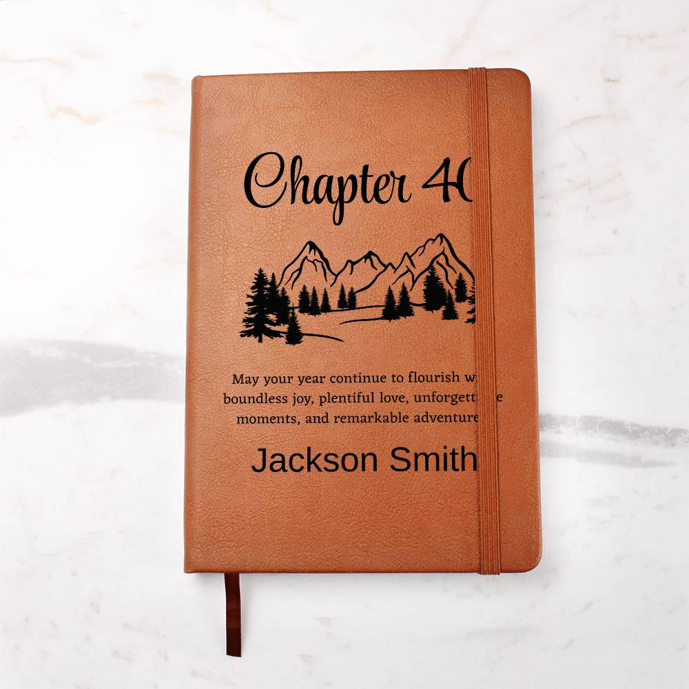 Forty Year Birthday Gift Personalized Journal – Man Birthday Gifts – view 7