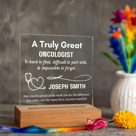 Personalized Oncologist Gift – Appreciation for Cancer Doctor – view 2