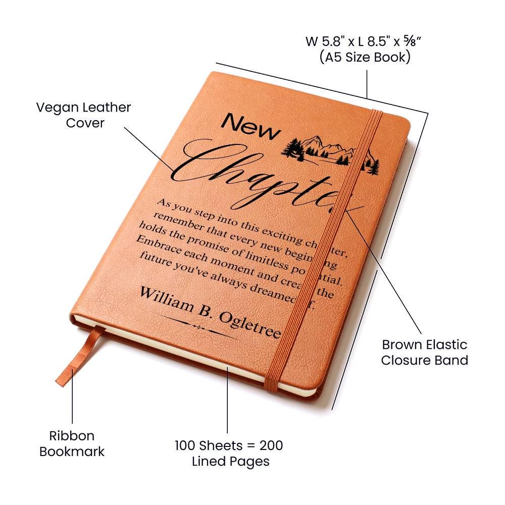 Personalized New Chapter Journal – Retirement Gift – view 2