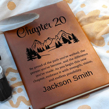 Personalized 20th Birthday Gift Hardcover Journal – Turning 20 Gift – view 10