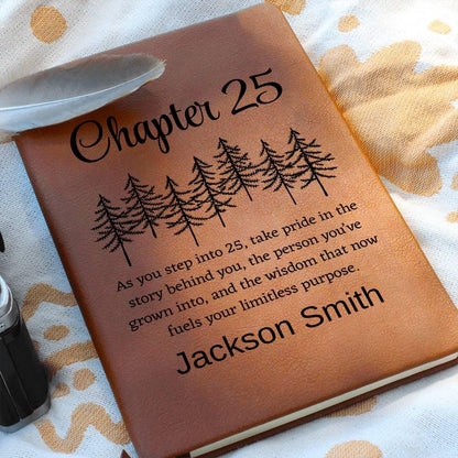 Personalized 25th Birthday Gift Journal – Grandson Birthday – view 10