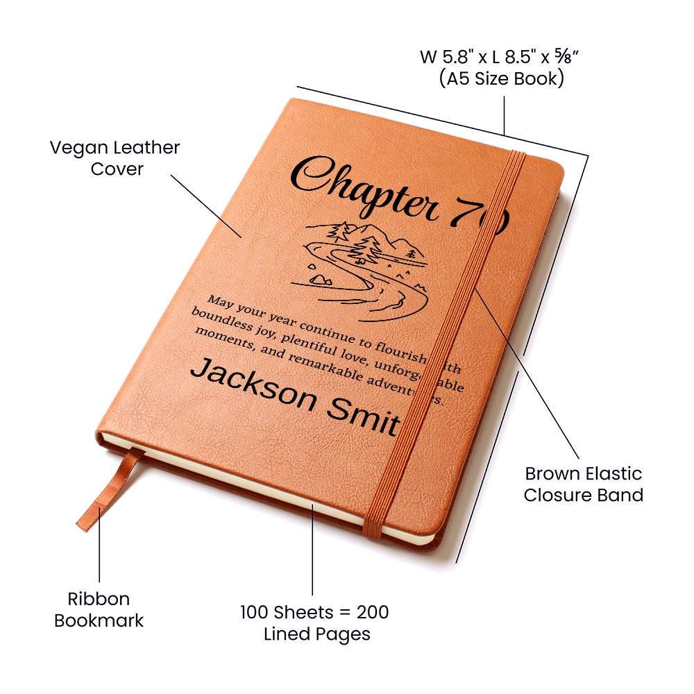 70th Birthday Gift Personalized Journal – Friend 70 Years Old Gift – view 3