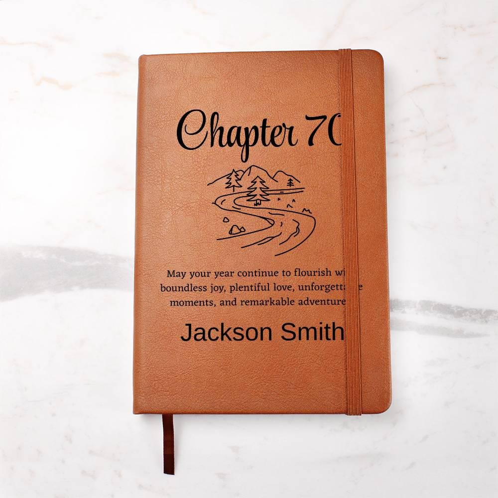 70th Birthday Gift Personalized Journal – Friend 70 Years Old Gift – view 9