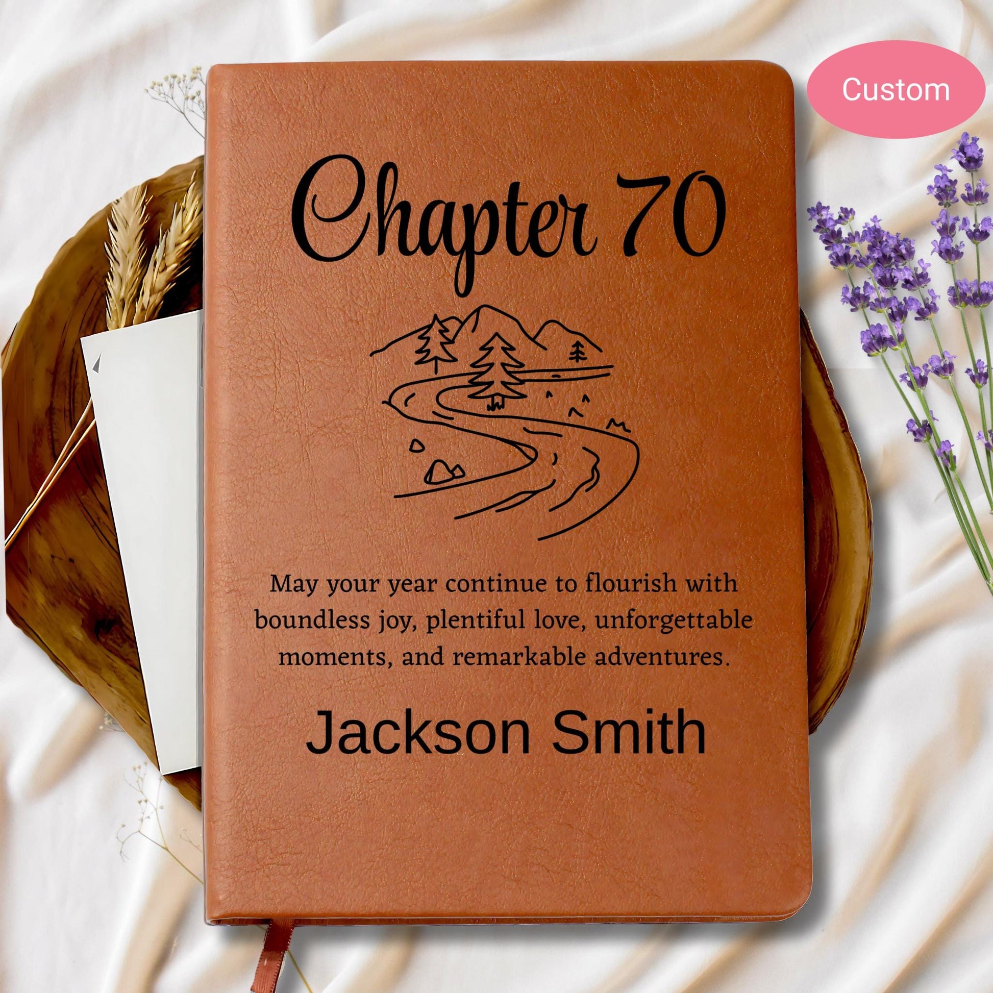 70th Birthday Gift Personalized Journal – Friend 70 Years Old Gift – view 8
