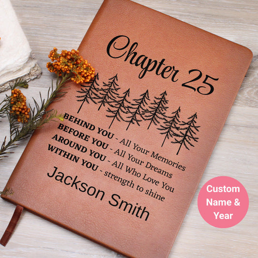 Twenty Fifth Birthday Gift Personalized Journal – Turning 25 Gift