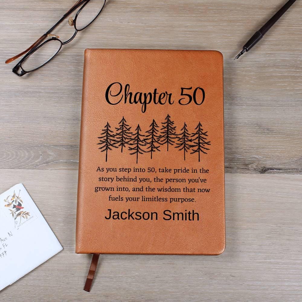 Chapter Fifty Personalized Journal – 50th Birthday Gift – view 5
