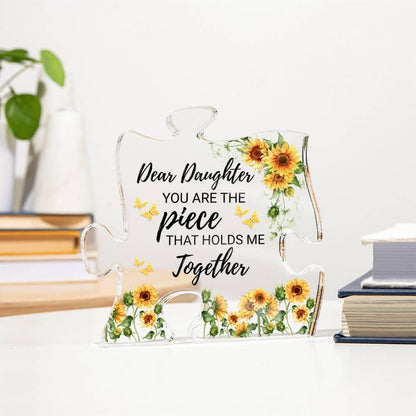 Personalized Acrylic Puzzle Plaque: Heartfelt Gift for Daughter – view 2
