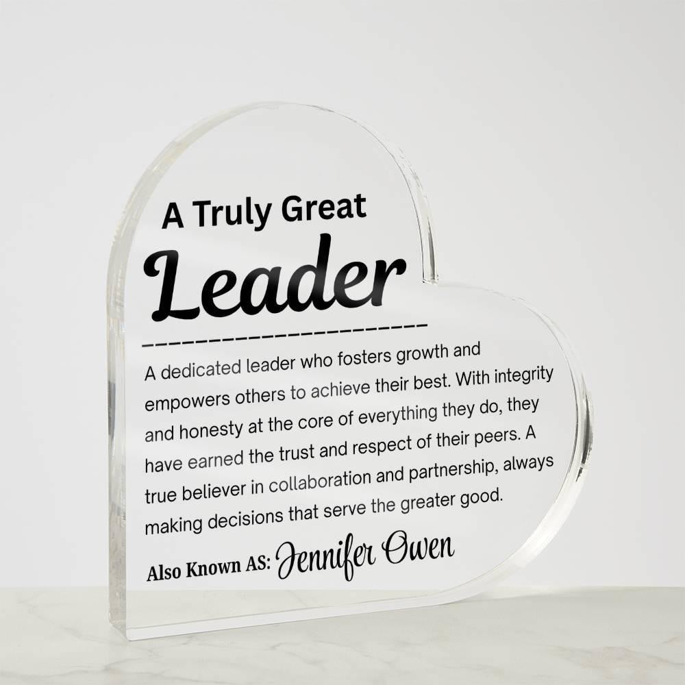 Personalized Leader Gift – Leadership Definition Plaque – Mentor Gift – view 5