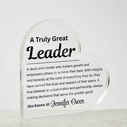 Personalized Leader Gift – Leadership Definition Plaque – Mentor Gift – view 5