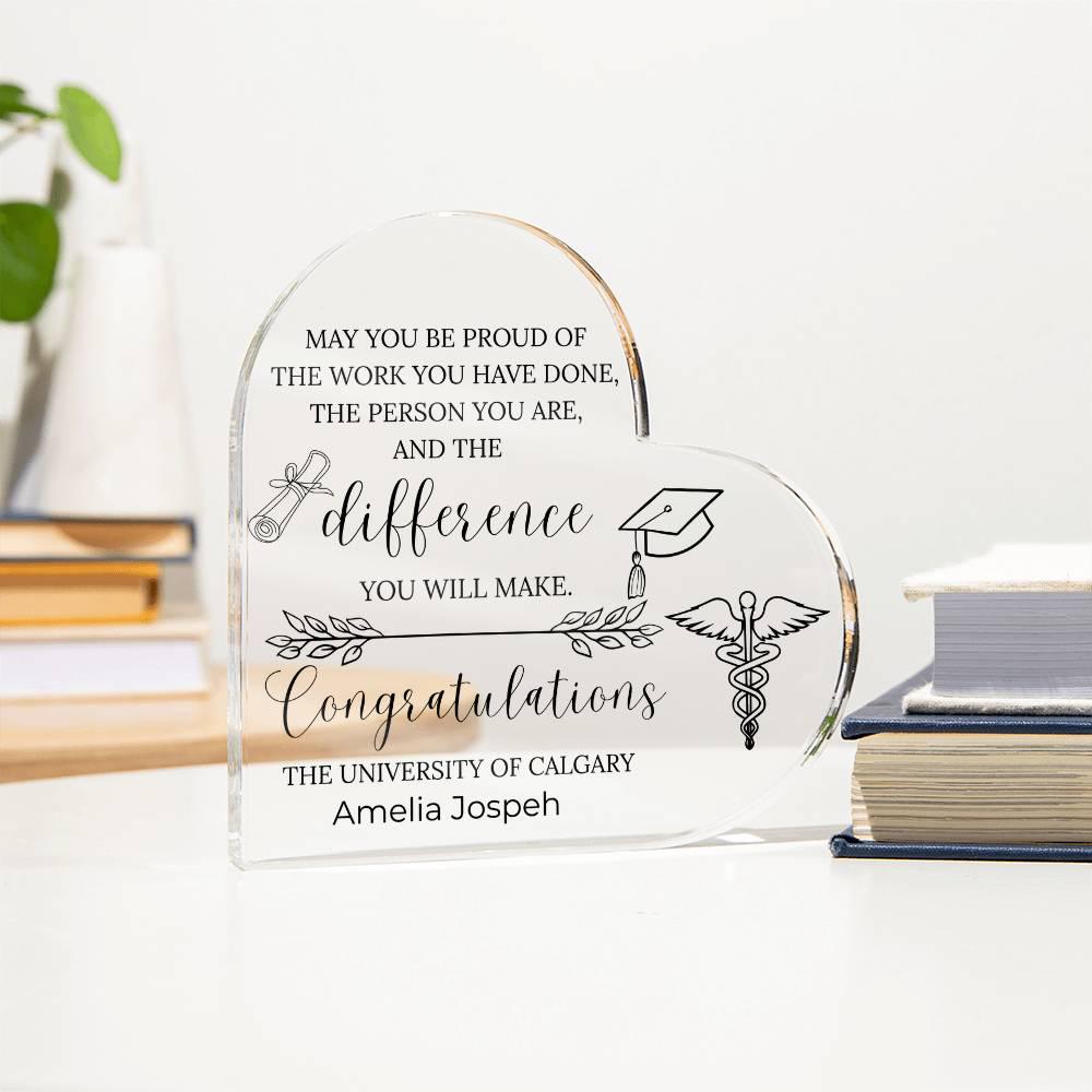 Nursing Graduation Gift Personalized Acrylic Plaque – BSN Graduation – view 3