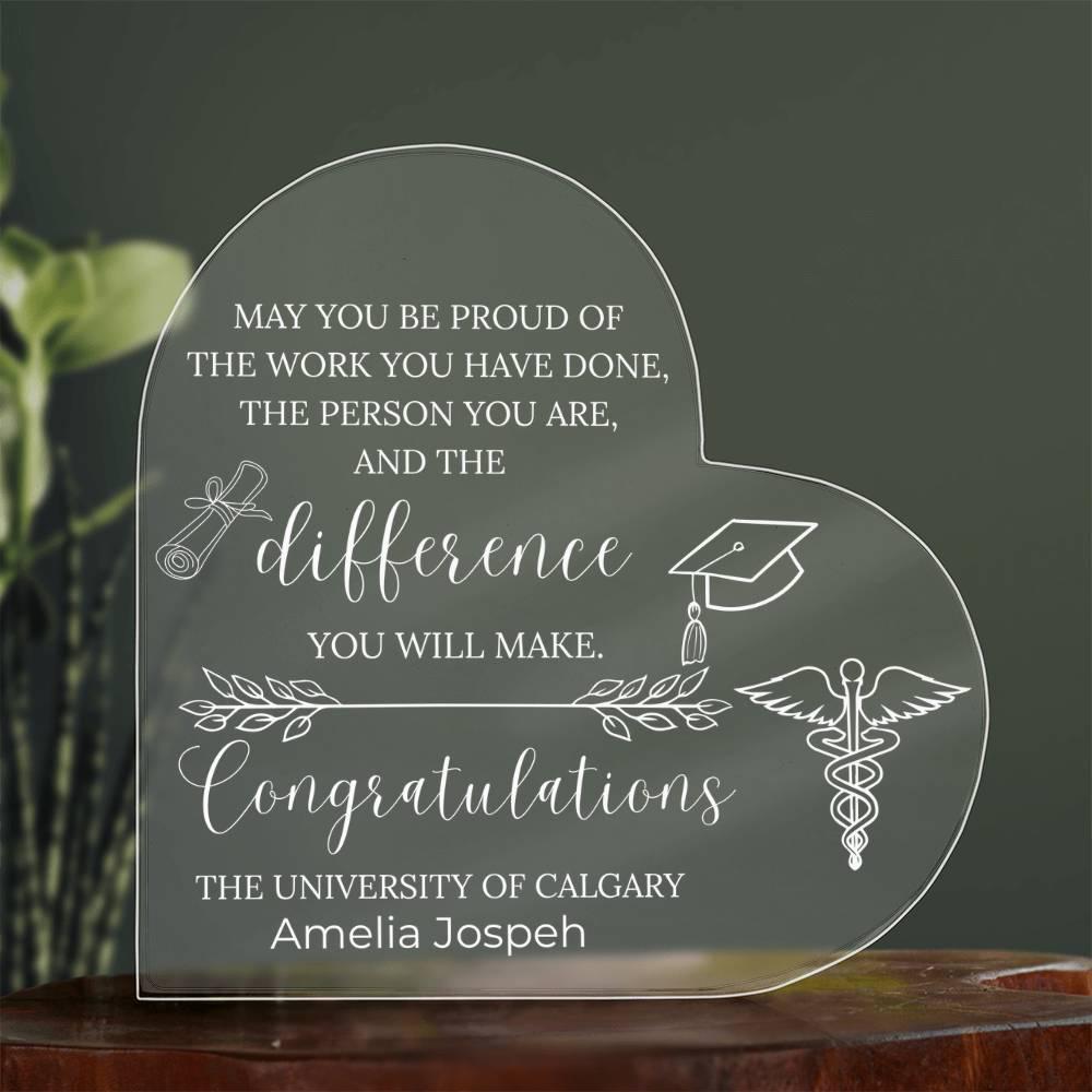 Nursing Graduation Gift Personalized Acrylic Plaque – BSN Graduation