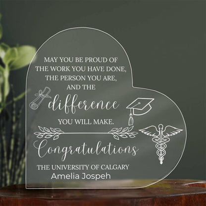 Nursing Graduation Gift Personalized Acrylic Plaque – BSN Graduation
