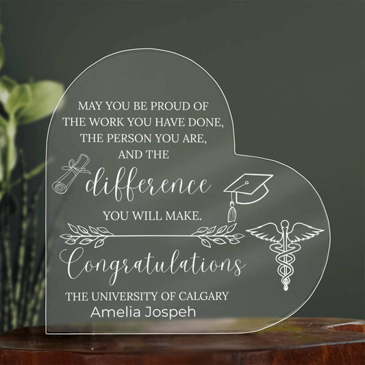 Nursing Graduation Gift Personalized Acrylic Plaque – BSN Graduation