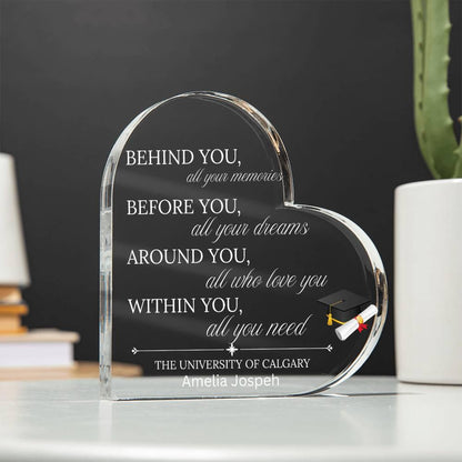 Personalized Graduation Gift Acrylic Plaque – Bulk Grad Gifts – view 3