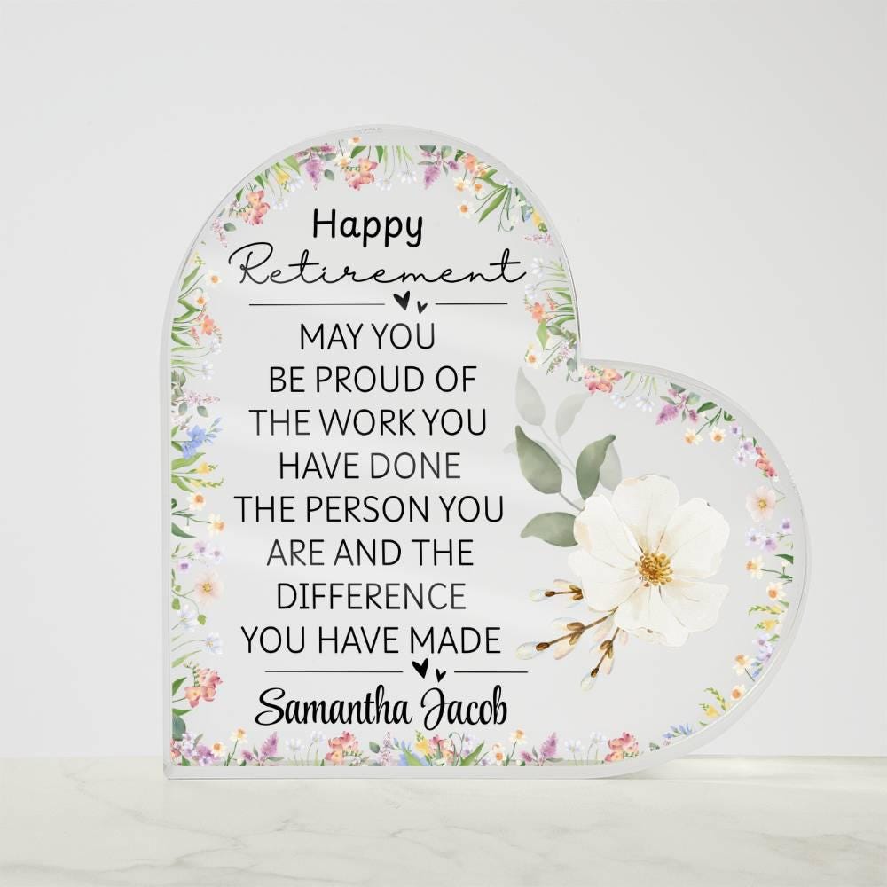 Retirement Gift Personalized Acrylic Plaque – Teacher – view 5
