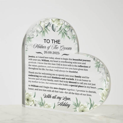 Mother of the Groom Gift Personalized Acrylic Plaque – view 4
