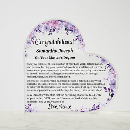Master's Degree Graduation Personalized Gift – Graduation Keepsake – view 5