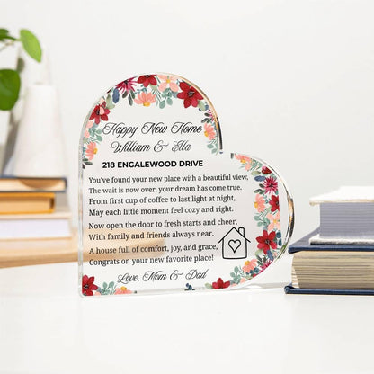 Personalized New Home Gift – Gift for New Homeowners Plaque – view 3