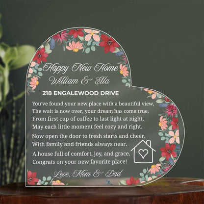 Personalized New Home Gift – Gift for New Homeowners Plaque