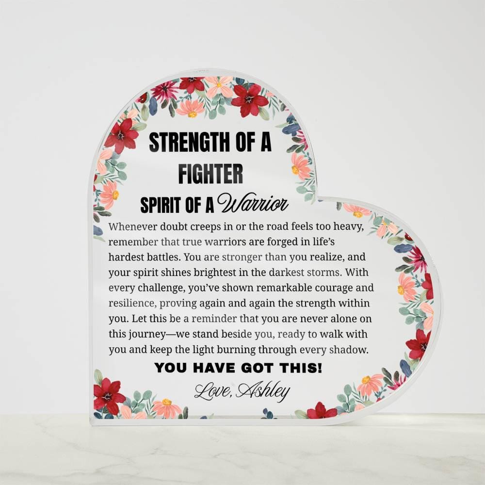 Strength of Fighter Encouragement Gift – Breast Cancer Fighter Gift – view 5