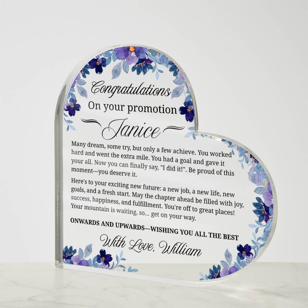 Personalized Promotion Gift Heart Acrylic Plaque – Corporate Gifts – view 3