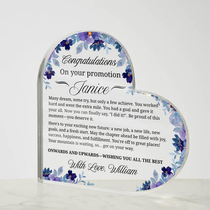 Personalized Promotion Gift Heart Acrylic Plaque – Corporate Gifts – view 3