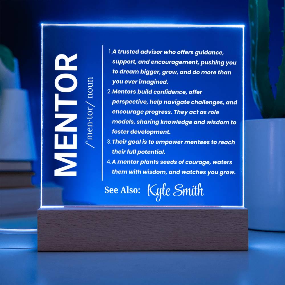 Personalized Mentor Gift Acrylic Sign – Gift for Nursing Mentor – view 8