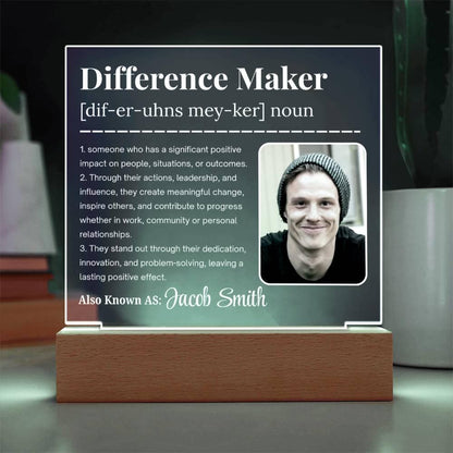 Personalized Difference Maker Gift – Appreciation Gift for Leader – view 2