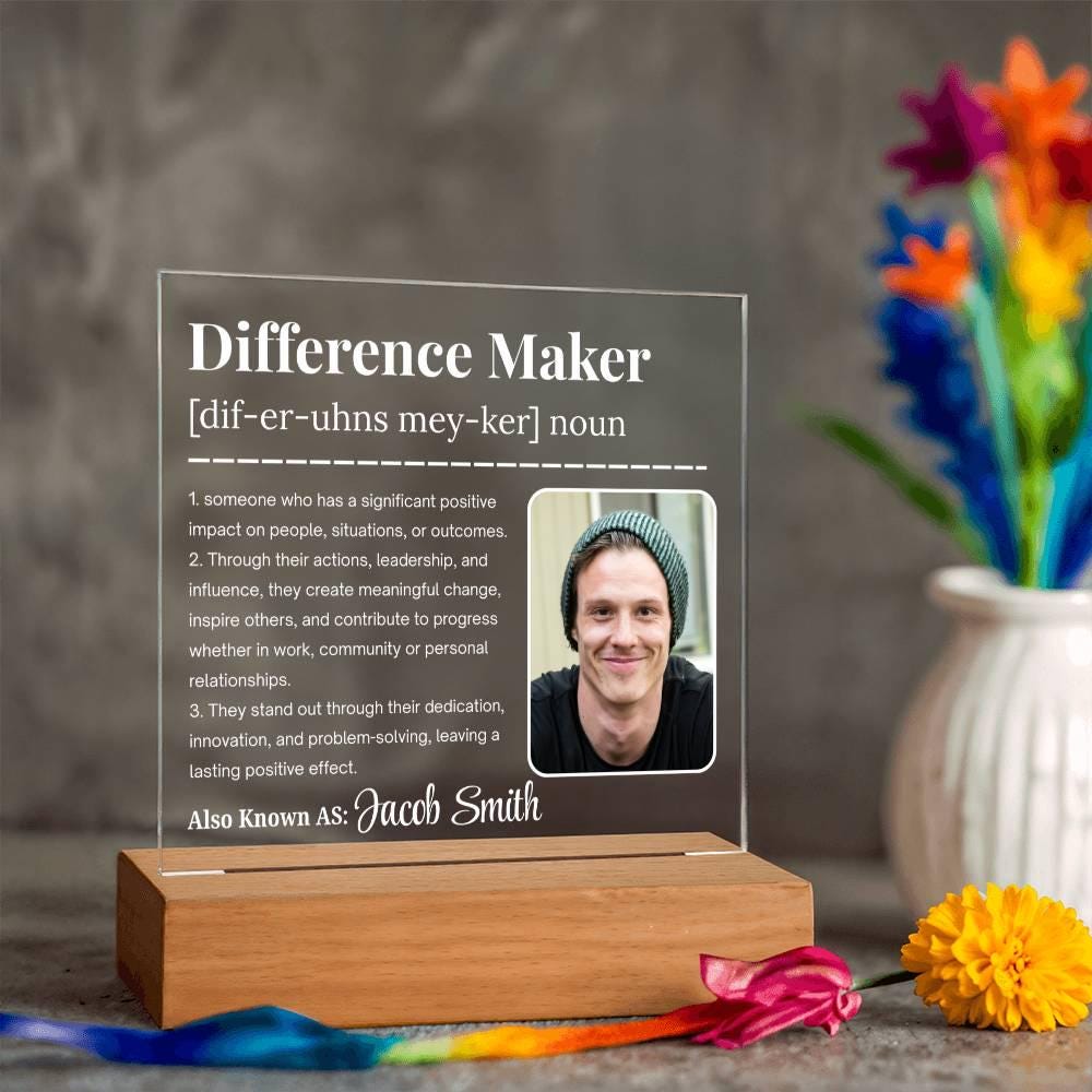 Personalized Difference Maker Gift – Appreciation Gift for Leader – view 3