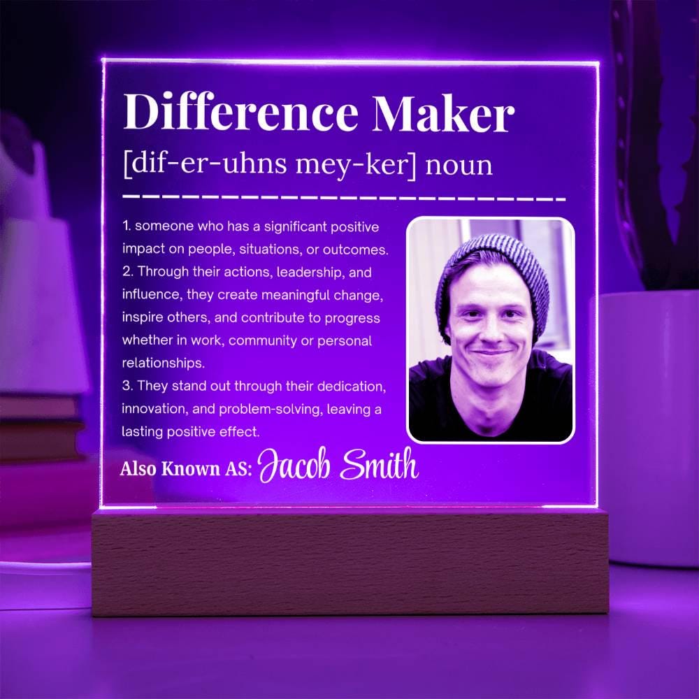 Personalized Difference Maker Gift – Appreciation Gift for Leader – view 9