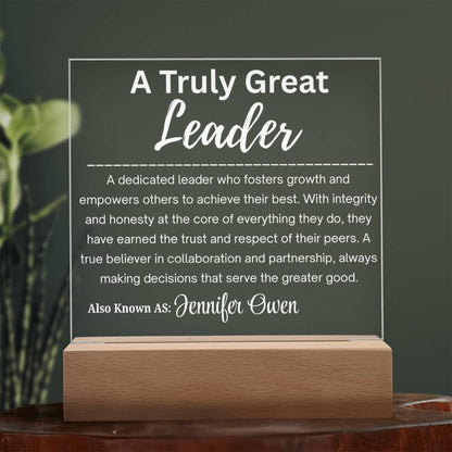 Personalized Leader Gift Acrylic Plaque – Leadership Gifts – view 8