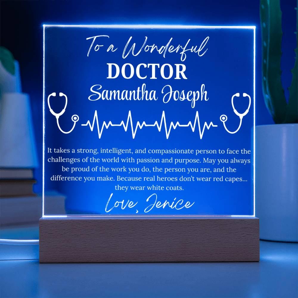 Personalized Doctor Gift Acrylic Plaque – Retirement Gift for Doctor – view 9