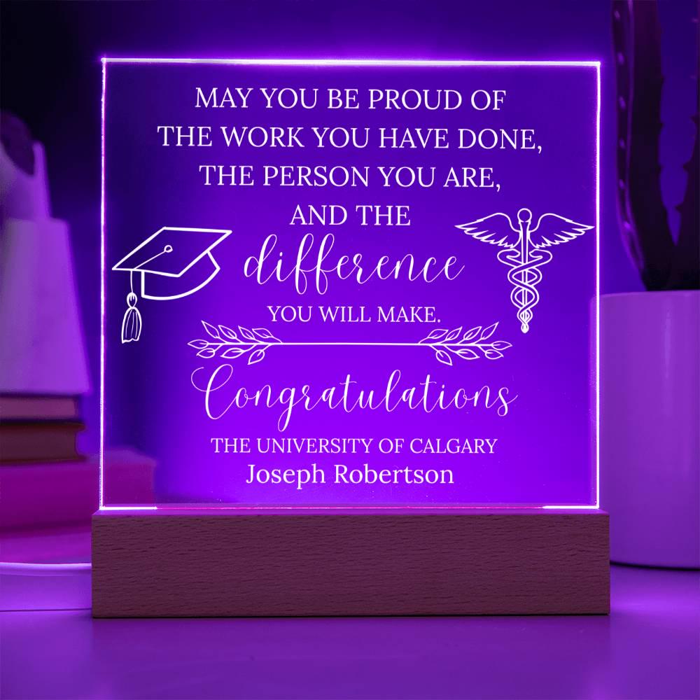 Personalized Nursing Graduation Gift Acrylic Plaque – New Nurse Gifts – view 9
