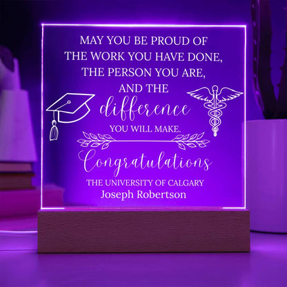 Personalized Nursing Graduation Gift Acrylic Plaque – New Nurse Gifts – view 9