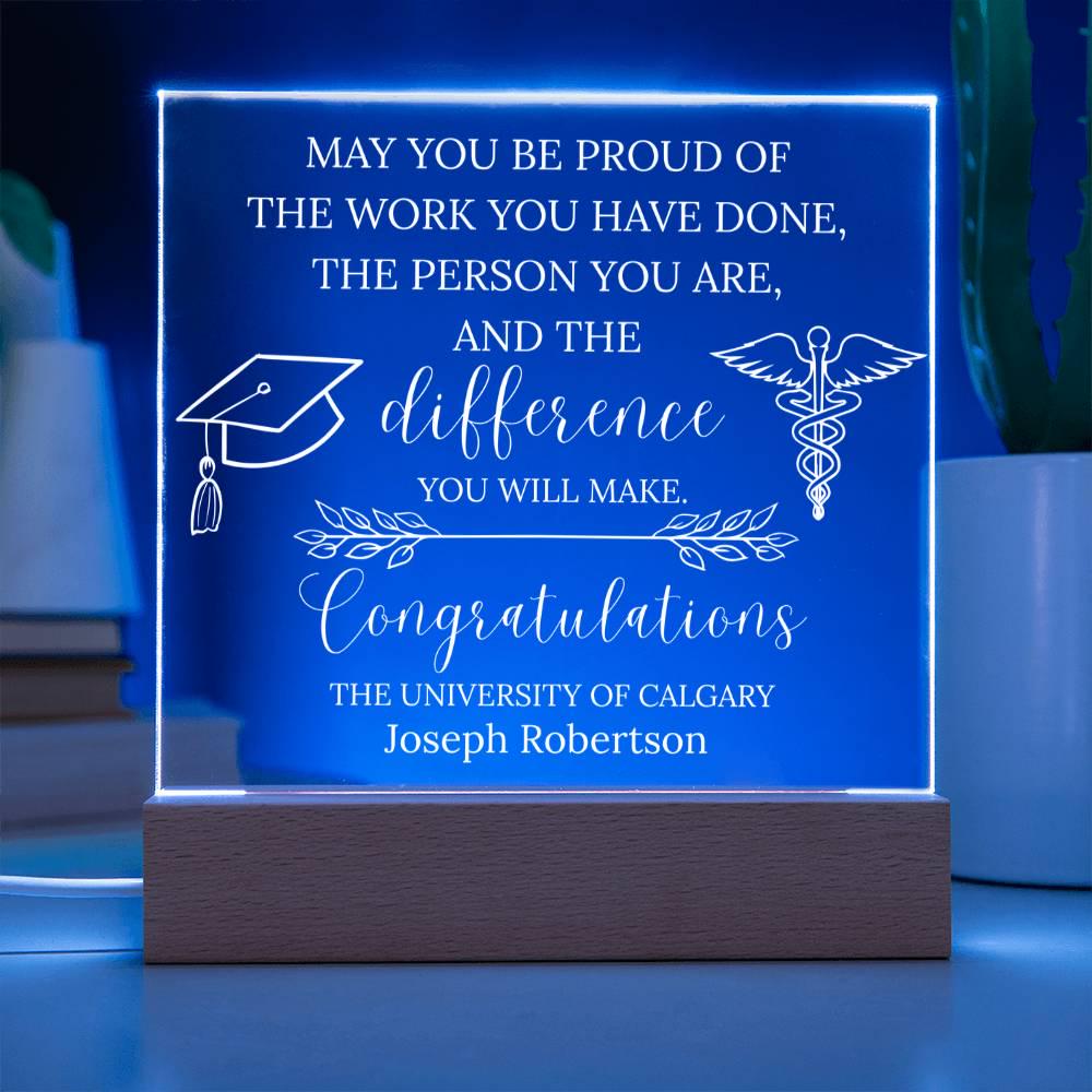 Personalized Nursing Graduation Gift Acrylic Plaque – New Nurse Gifts – view 3