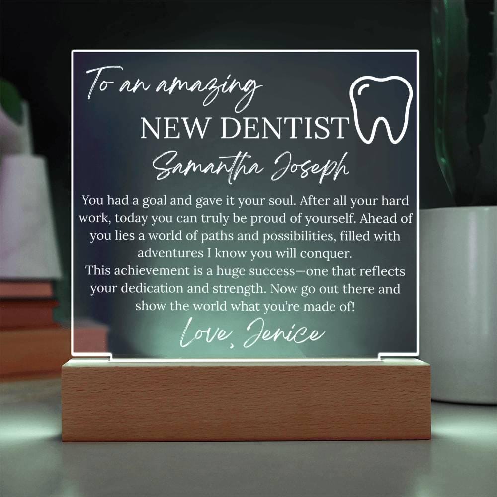 Personalized New Dentist Gift – Dental Hygienist Grad Gift