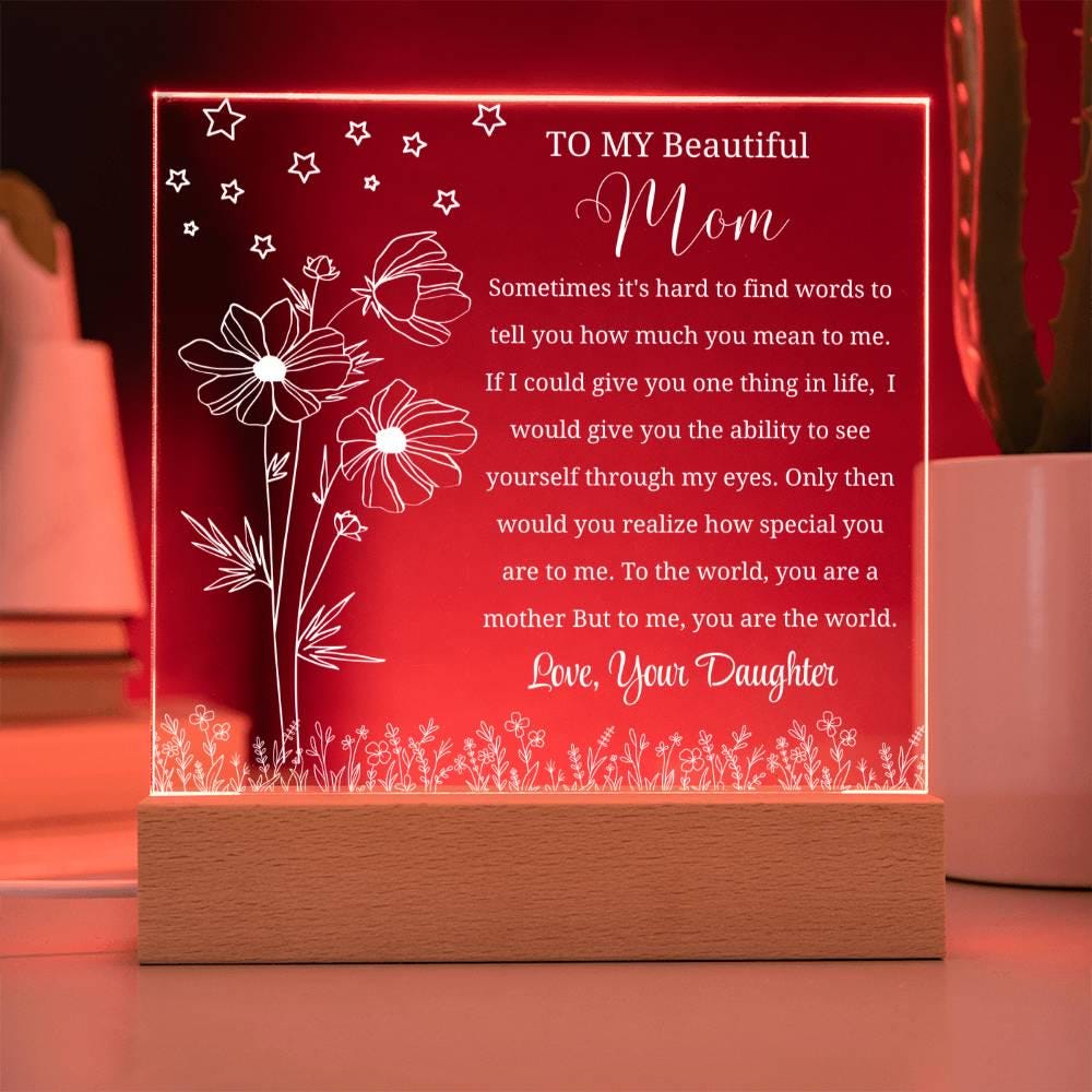 Personalized Mom Gift Acrylic Plaque – Mother’s Day Gift – view 8