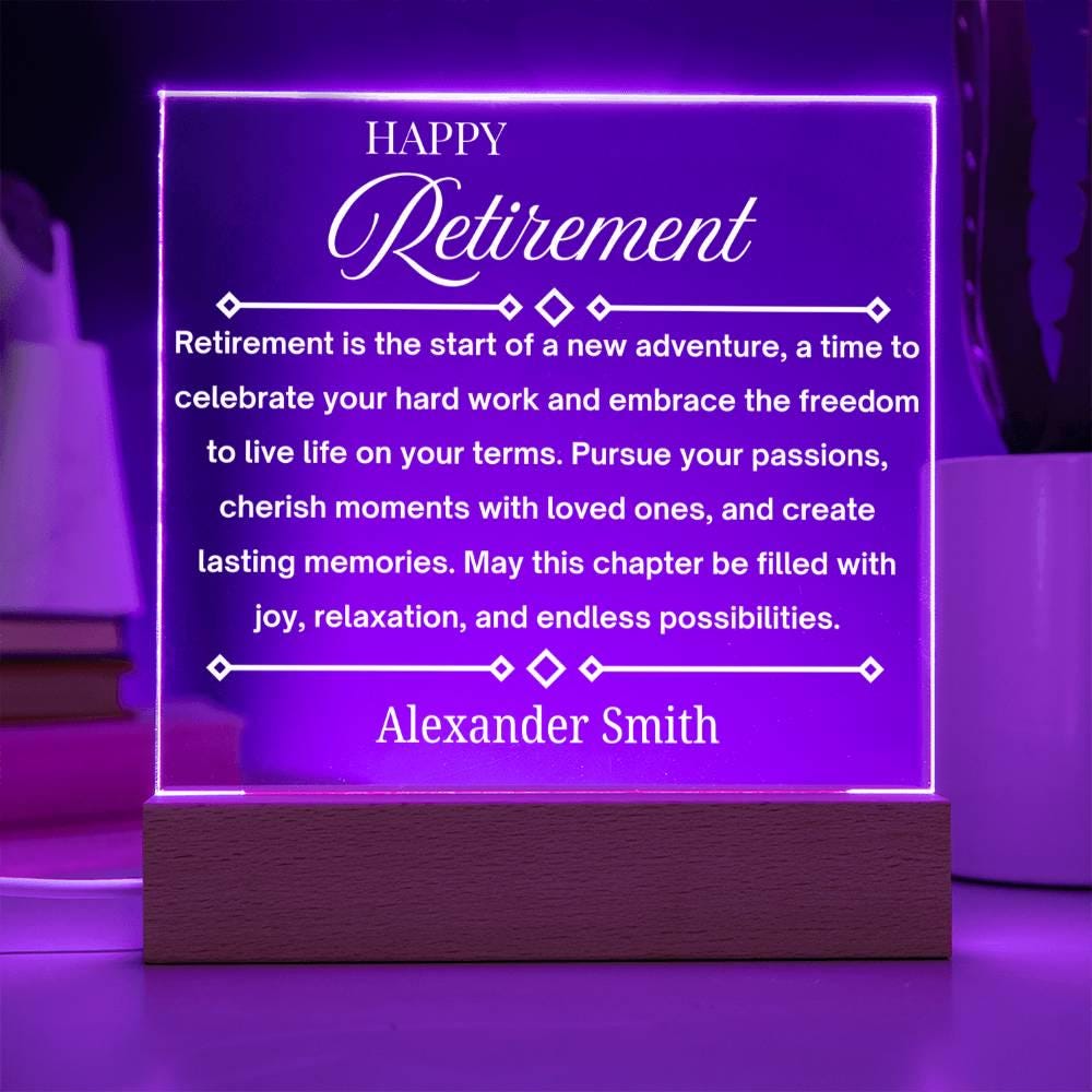 Personalized Retirement Gift – Gift for Retiring Men – view 10