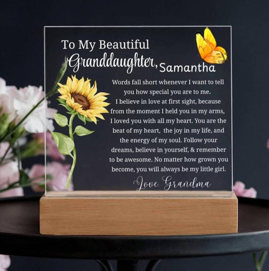 Personalized Granddaughter Gift – Christmas Gift from Grandma