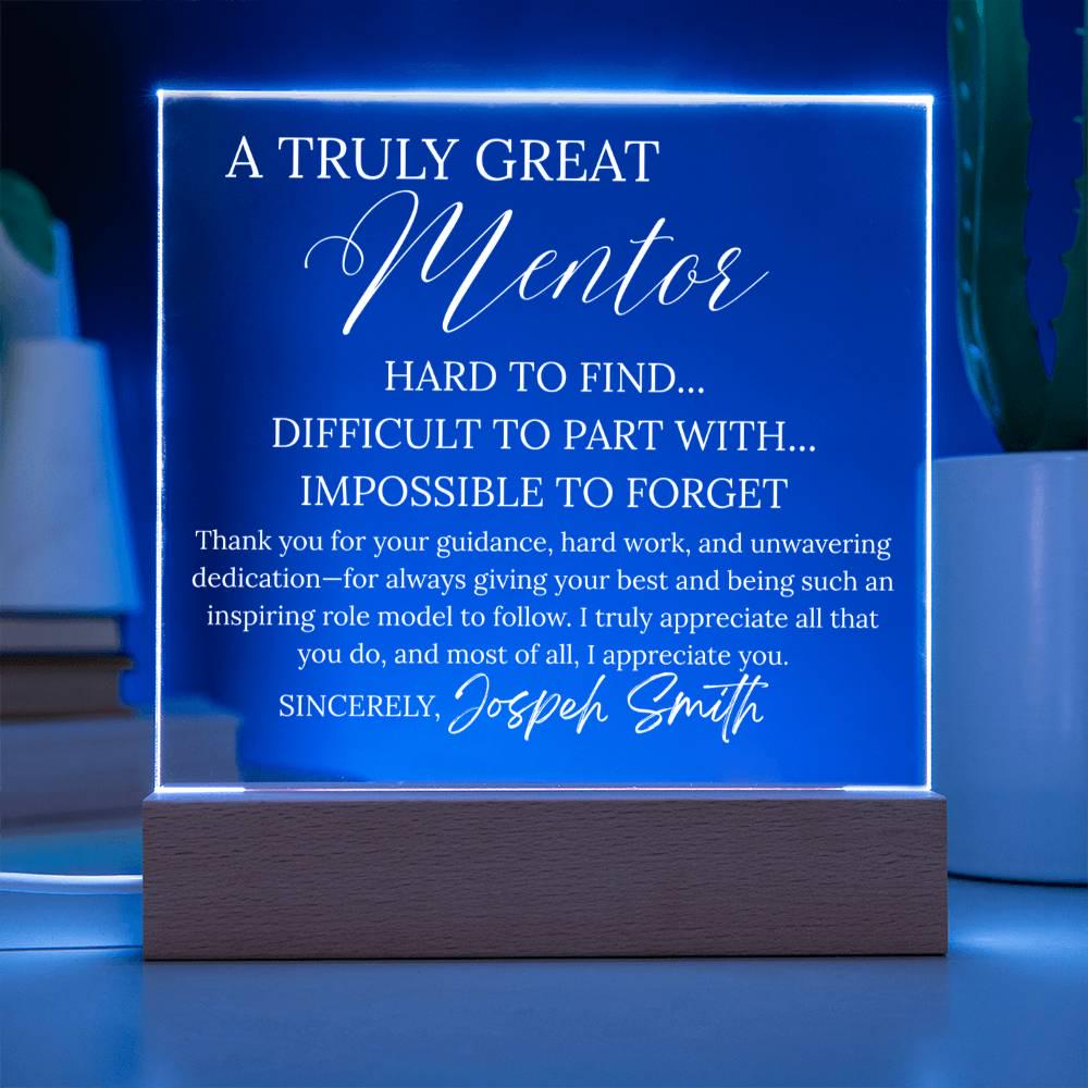 Personalized Mentor Gift Acrylic Plaque – Thank You Gift – view 5