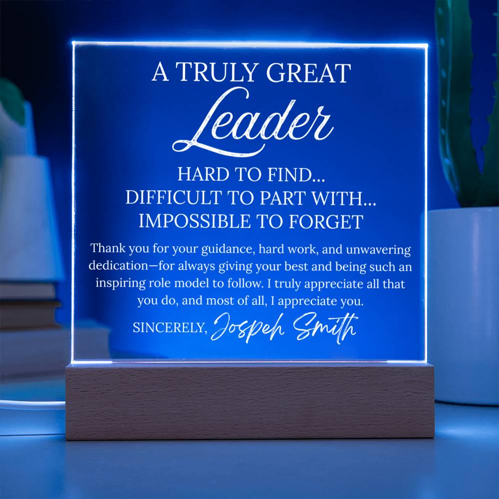 Personalized Leader Gift Acrylic Plaque – Coach Gifts – view 5