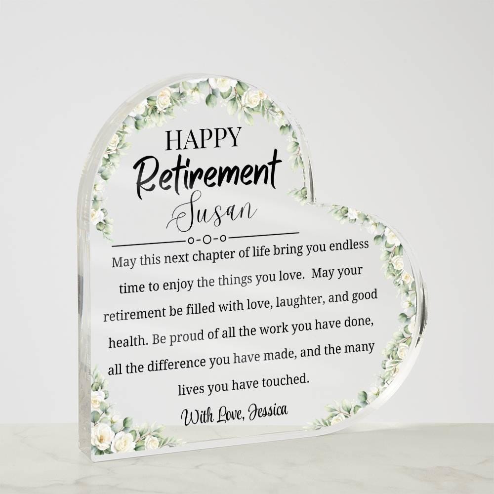 Personalized Retirement Gift Acrylic Plaque – Woman Retirement – view 5