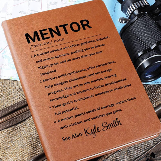 Personalized Mentor Gift Vegan Leather Journal – Gift for Boss – view 2