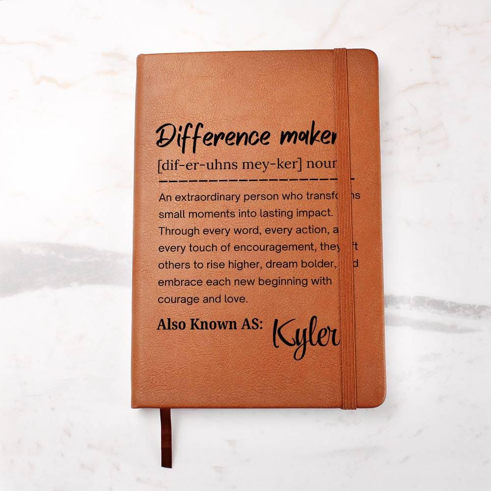 Difference Maker Personalized Journal – Employee Gifts – view 5