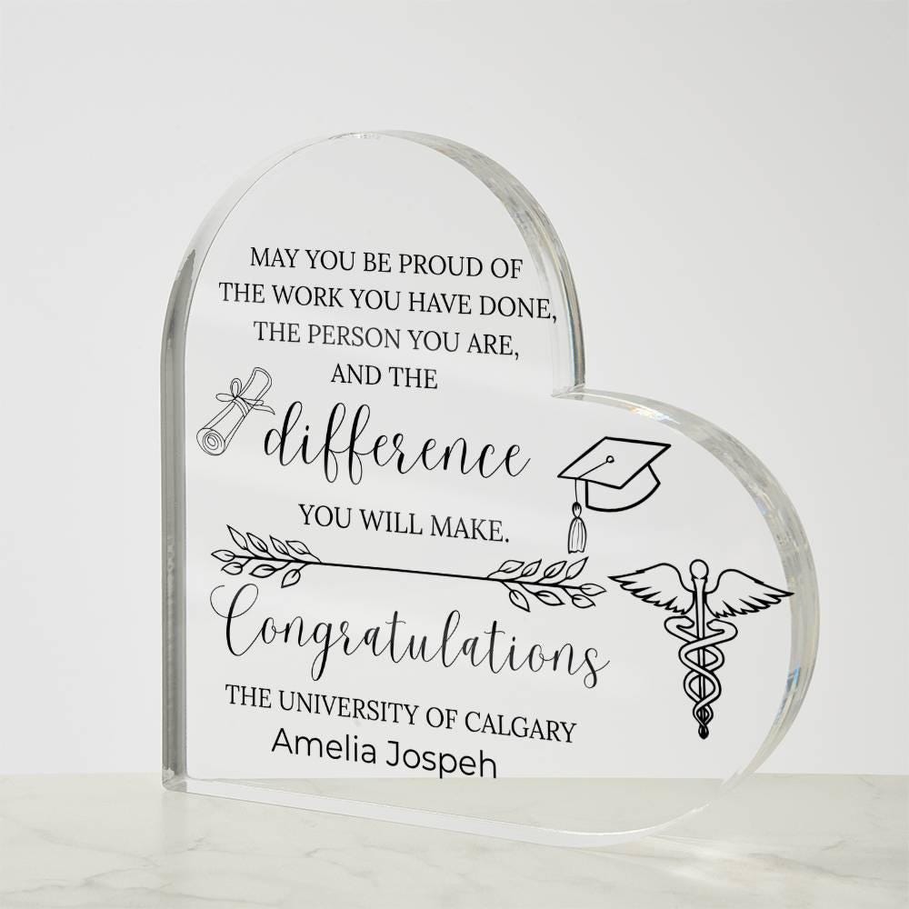 Nursing Graduation Gift Personalized Acrylic Plaque – BSN Graduation – view 6