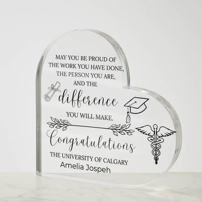 Nursing Graduation Gift Personalized Acrylic Plaque – BSN Graduation – view 6
