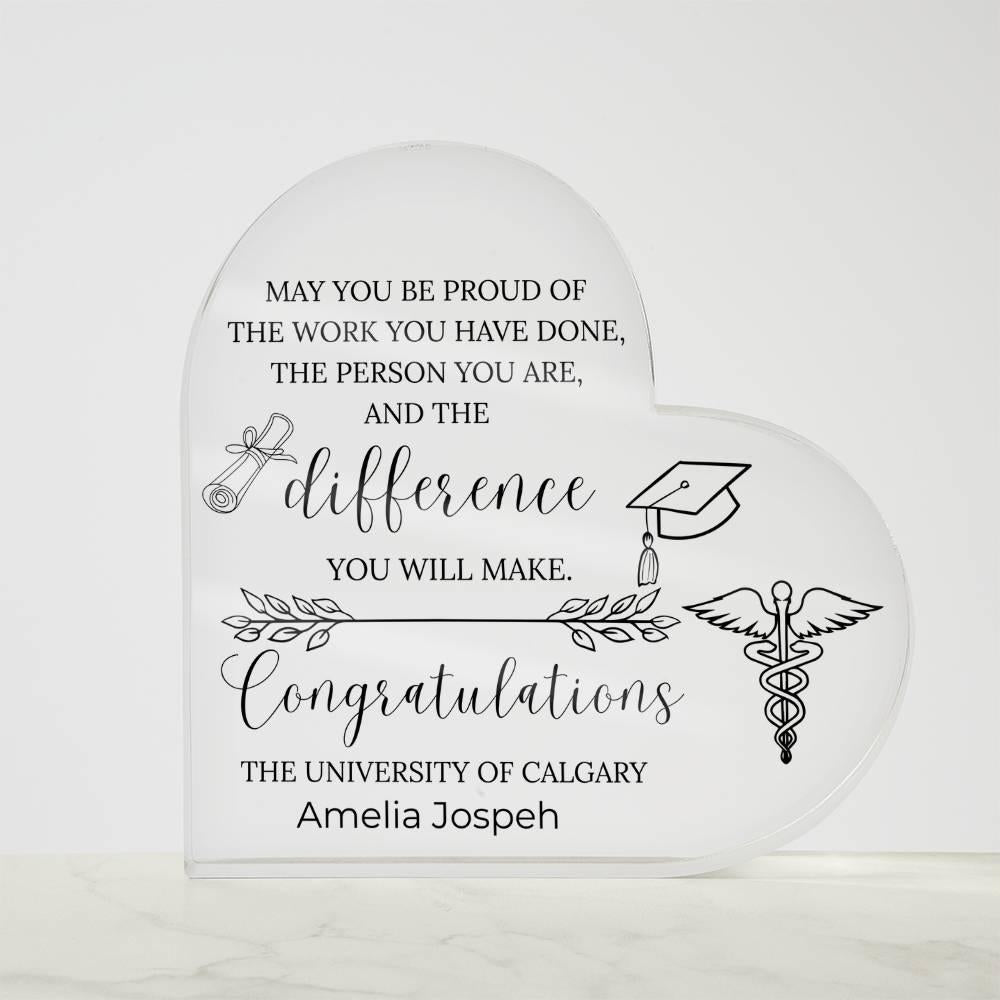 Nursing Graduation Gift Personalized Acrylic Plaque – BSN Graduation – view 5