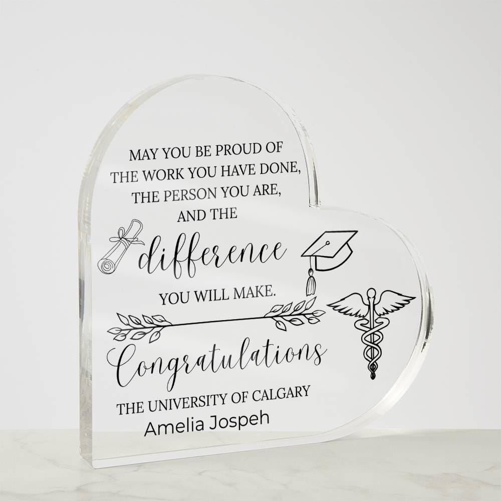 Nursing Graduation Gift Personalized Acrylic Plaque – BSN Graduation – view 4