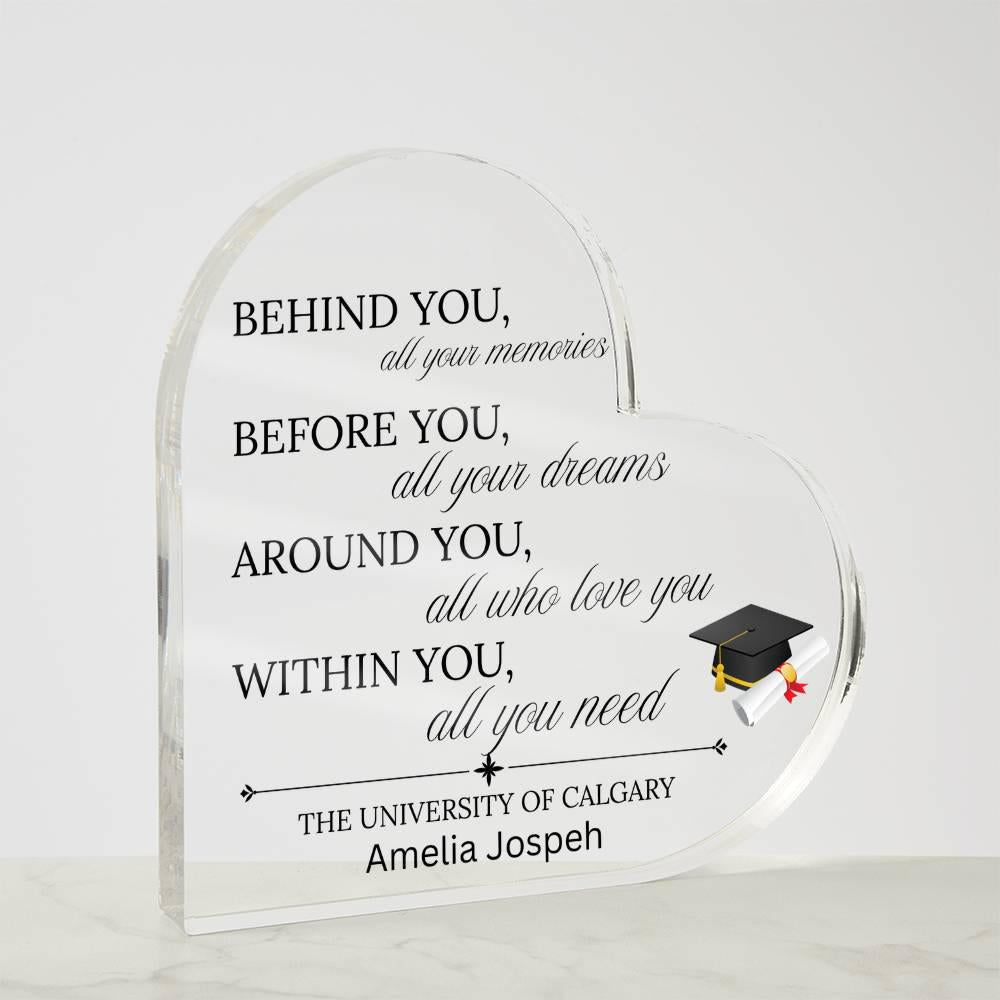 Personalized Graduation Gift Acrylic Plaque – Bulk Grad Gifts – view 5
