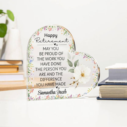 Retirement Gift Personalized Acrylic Plaque – Teacher – view 3